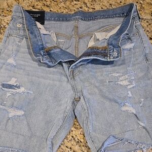 Abercrombie & Fitch Light Blue Denim Shorts